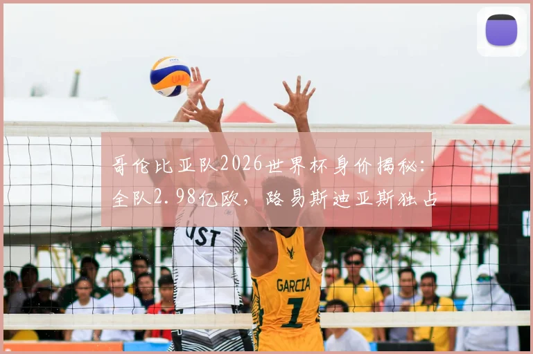 哥伦比亚队2026世界杯身价揭秘：全队2.98亿欧，路易斯迪亚斯独占7000万，J罗仅200万引热议